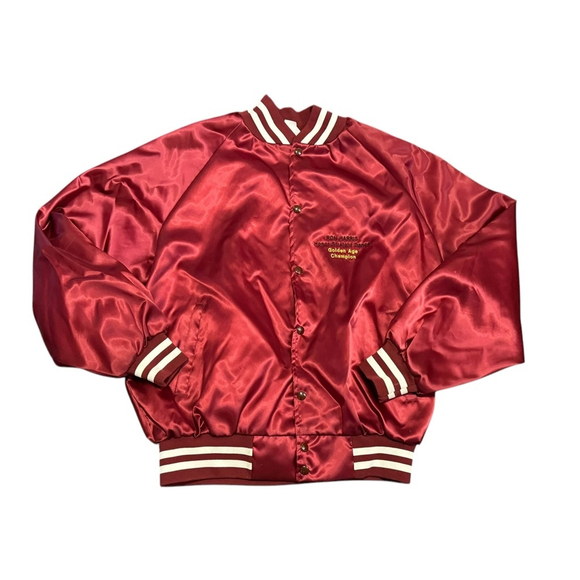 West Ark Other - Vintage West Ark Men’s Burgundy Satin Jacket Honor Straight Dance Champi…​